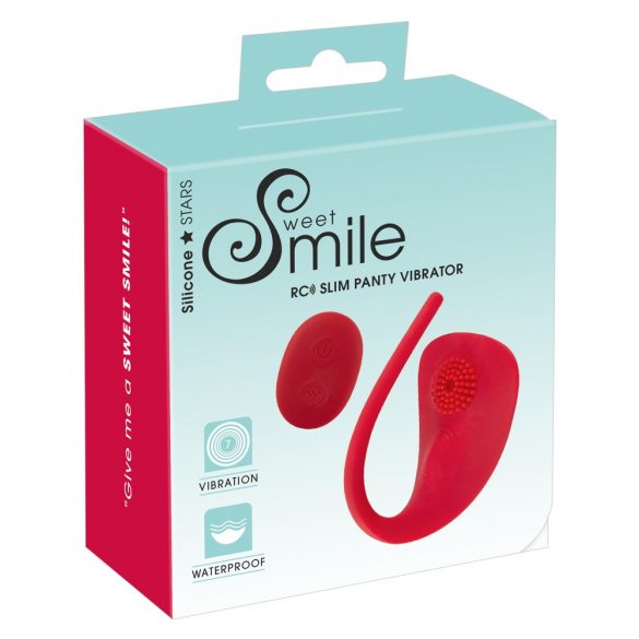 SMILE Slim Panty - oplaadbare, draadloze clitorisstimulator (rood)