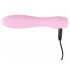 Cuties Mini 3 - Oplaadbaar, waterdicht, geribbeld vibrator (roze)