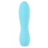 Cuties Mini 3 - oplaadbare, waterdichte geribbelde vibrator (turkoois)