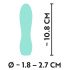 Cuties Mini 3 - oplaadbare, waterdichte, geometrische vibrator (groen)