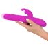 SMILE Konijn - oplaadbare, draaibare vibrator met stimulatiearm (pink)