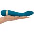 Hot 'n Cold - oplaadbare, verwarmende en koelende G-spot vibrator (turquoise)