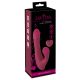 Javida - roterende vibrator met clitorisstimulator (rood)