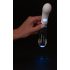 You2toys Liaison - siliconen-glas LED vibrator (transparant-wit)