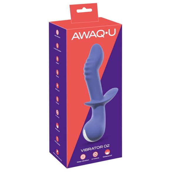 AWAQ.U 2 - oplaadbare dubbele G-spot vibrator (paars)