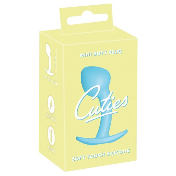 Cuties Mini Anaal Plug - siliconen - blauw (2,6 cm)