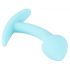 Cuties Mini Anaal Plug - siliconen - blauw (2,6 cm)