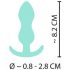 Cuties Mini Butt Plug - siliconen anale dildo - mint (2,3 cm)