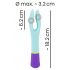 You2Toys bunt. - oplaadbare, waterdichte dual-motor vibrator (kleurig)