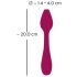 You2Toys Rosenrot - buigbare rozenknop G-spot vibrator (rood)