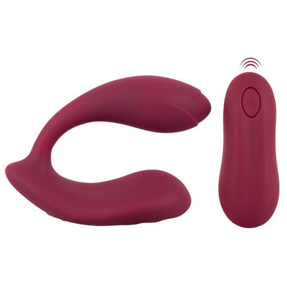 You2Toys Rosenrot - oplaadbare, draadloze opzetvibrator (rood)