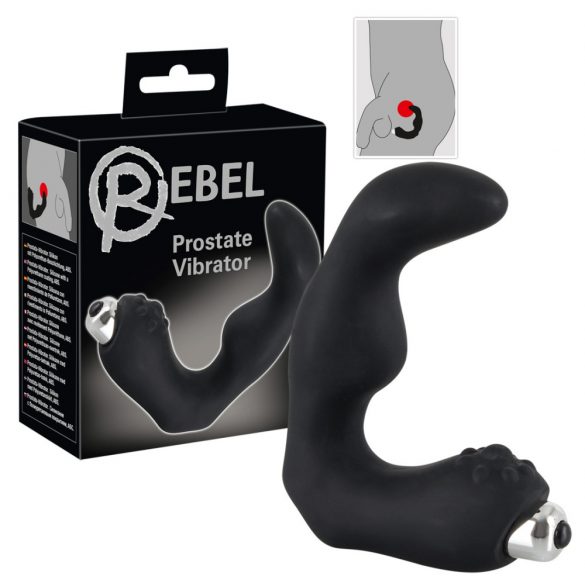 Rebel - Gekromde Prostaat Vibrator (zwart)