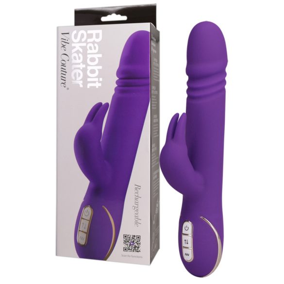 Vibe Couture Rabbit Skater - Paarse bewegende vibrator