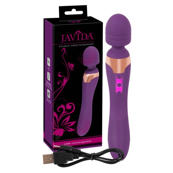 Javida Dubbel - massager vibrator (paars)