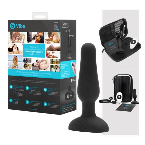 b-Vibe Novice - beginnende anale vibrator (zwart)