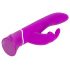 Happyrabbit Curve - waterdichte, oplaadbare vibrator met clitorisstimulator (paars)