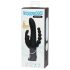 Happyrabbit Triple - oplaadbare clitoris- en anale vibrator (zwart)