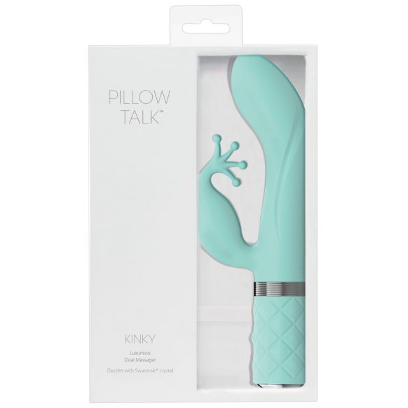 Pillow Talk Kinky - Oplaadbare G-spot vibrator met twee motoren (turquoise)