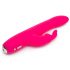 Happyrabbit Curve Slim - waterdichte, oplaadbare vibrator met clitorisstimulator (roze)