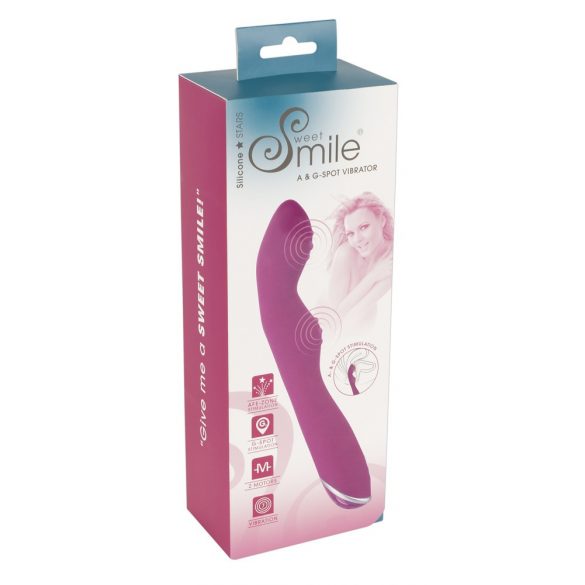 SMILE - flexibele A- en G-spot vibrator (roze)