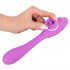 You2Toys - 2-functie Vibrator - oplaadbare clitoris- en vaginale vibrator (paars)