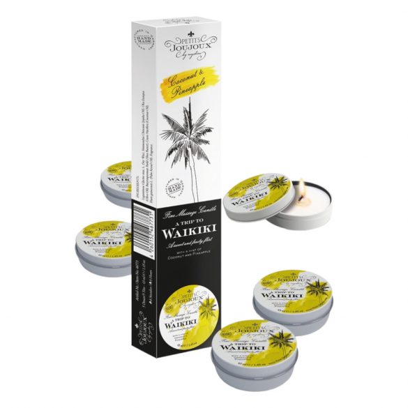 Petits Joujoux massagelkaars - kokos-ananas (5x43ml)