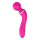 Lonely - 2in1 uitwisselbare kop massager en G-spot vibrator (roze)