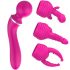 Lonely - 2in1 uitwisselbare kop massager en G-spot vibrator (roze)