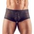 Transparante gestreepte boxershort (zwart)