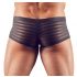 Transparante gestreepte boxershort (zwart)