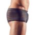 Transparante gestreepte boxershort (zwart) - M