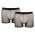 Svenjoyment - doorzichtige boxershort set - zwart (2-delig) S-L