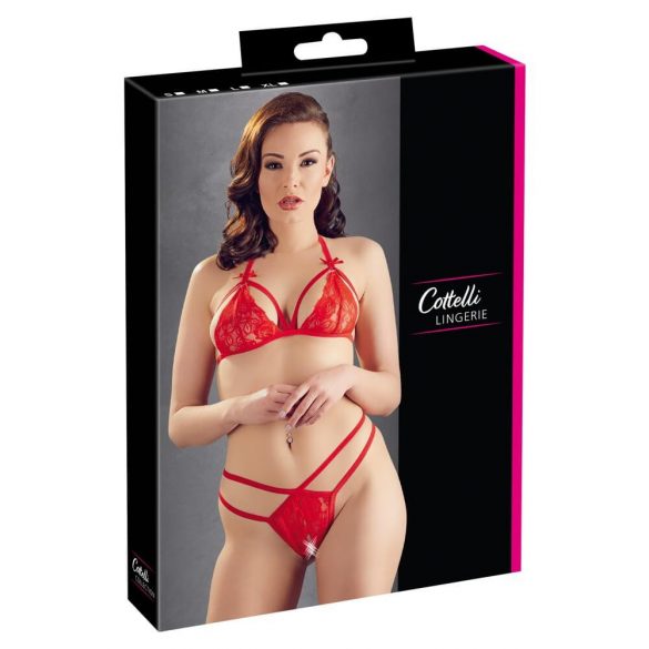 Cottelli - Open Lingerieset (rood)