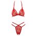 Cottelli - Open Lingerieset (rood)