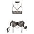 Cottelli Bondage - kanten lingerie set (5-delig) - XL