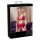 Abierta Fina - glinsterende ketting lingerieset (rood) - L