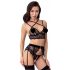 Zegerechte Sim - kanten lingerie set (zwart)