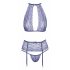 Kissable - kanten lingerie set (paars) - L/XL