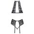 Kissable - halter bh set van kant (zwart)