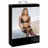 Abierta Fina - Open Lingerieset (zwart) - M