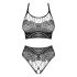 Obsessive K103 - elastisch open net set (zwart) - S-L