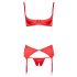 Cottelli - open beugel-bh set (rood)