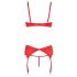 Cottelli - open beugel-bh set (rood)