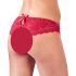 Cottelli - Open string met strikje (rood) - M