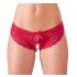 Cottelli - Open string met strikje (rood) - L