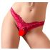 Cottelli - parels open bloemenstring (rood) - XL