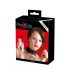 Bad Kitty - silicone halsband met riem (zwart)