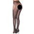 Cottelli Beenmode - open netpanty met glitters - zwart (S-L)