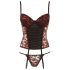 Cottelli - Korset en string (zwart-rood) - 80C/L