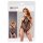 NO:XQSE - Kant-en-bloem halter neckline net body - zwart (S-L)